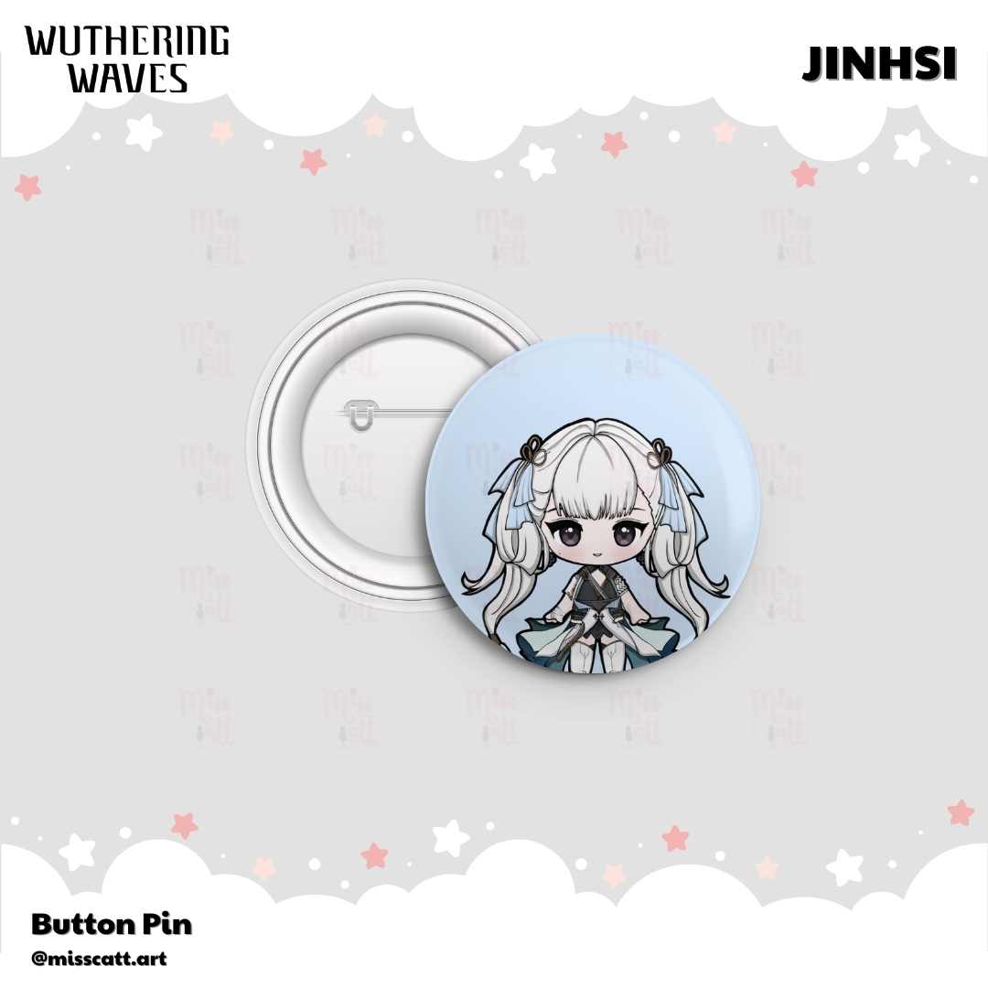 MissCatt Wuthering Waves Button Pin