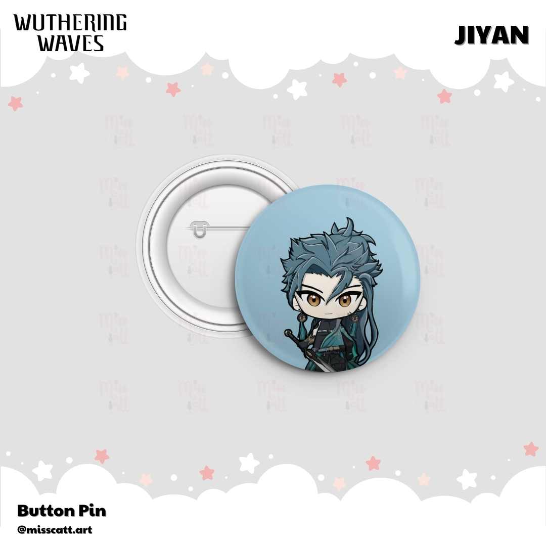 MissCatt Wuthering Waves Button Pin