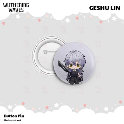 MissCatt Wuthering Waves Button Pin