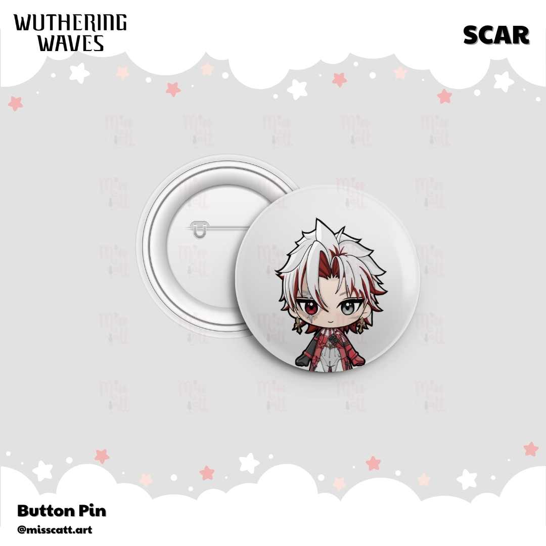 MissCatt Wuthering Waves Button Pin