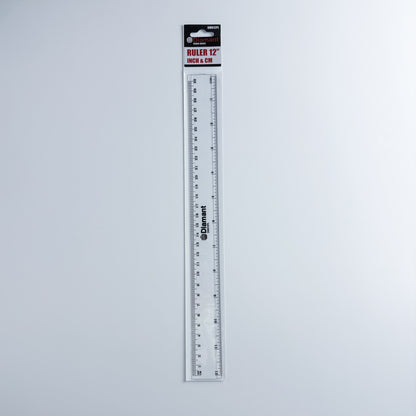 Transparent Plastic Ruler 12"