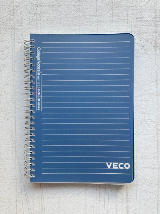 Veco College Notes Notebook 6”x8.5” 80s