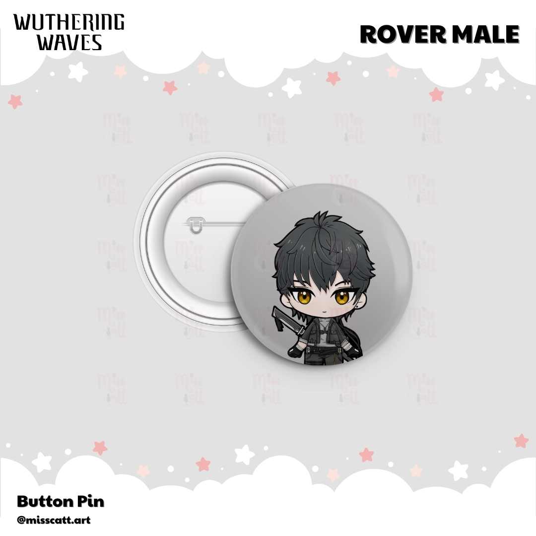 MissCatt Wuthering Waves Button Pin