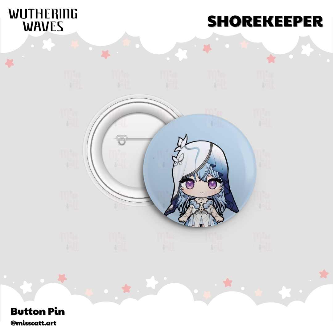 MissCatt Wuthering Waves Button Pin