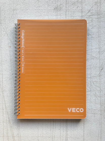 Veco College Notes Notebook 7”x10” 80s