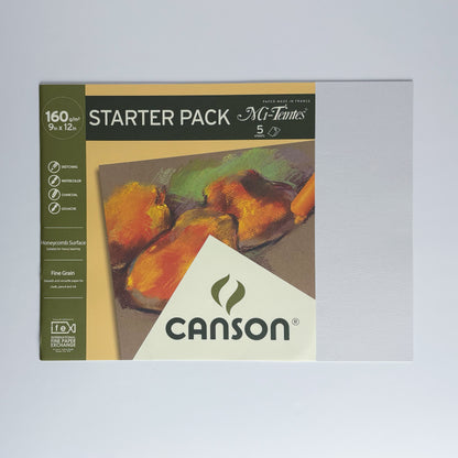 Canson Starter Pack Mi-Teintes 160g/9x12/5sh