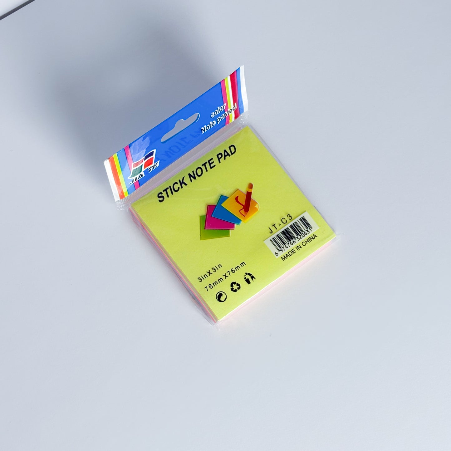 Sticky Notes 3"x3", 3"x5" Assorted