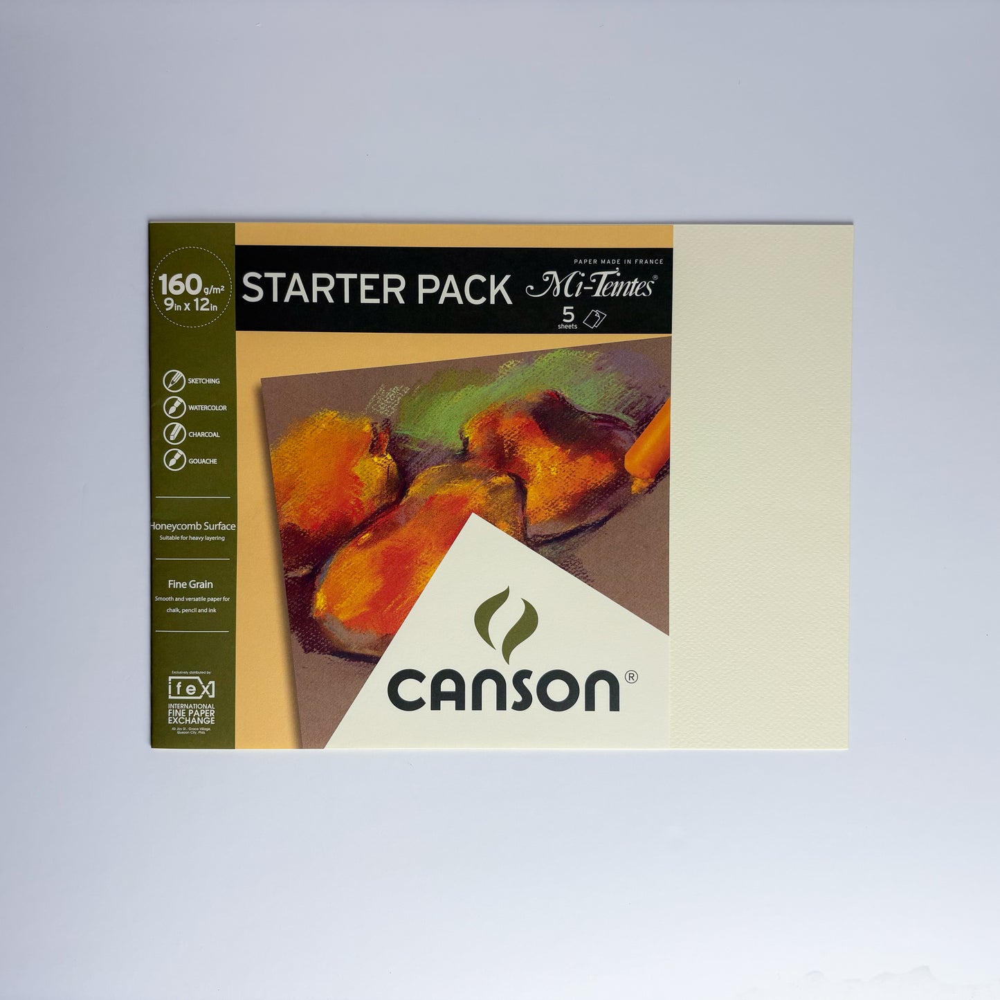 Canson Starter Pack Mi-Teintes 160g/9x12/5sh