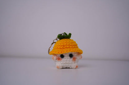 Crochet Mushroom Keychain