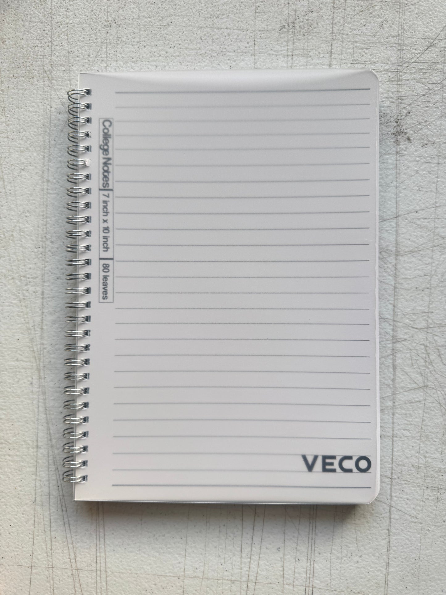 Veco College Notes Notebook 7”x10” 80s