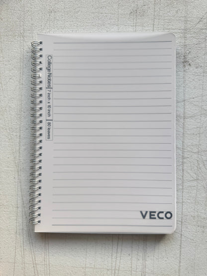 Veco College Notes Notebook 7”x10” 80s