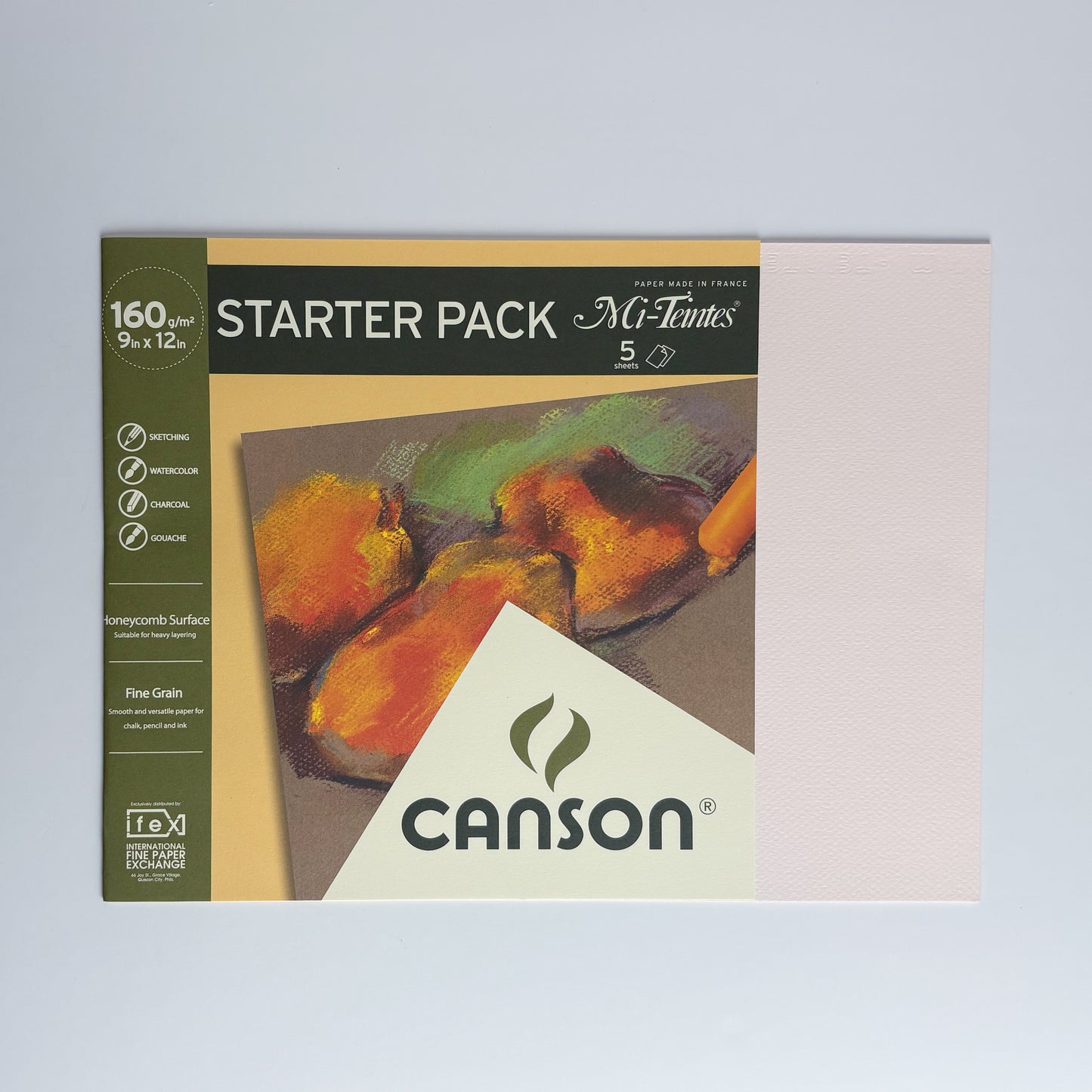 Canson Starter Pack Mi-Teintes 160g/9x12/5sh