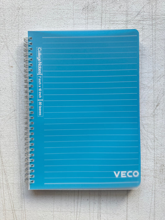 Veco College Notes Notebook 7”x10” 80s