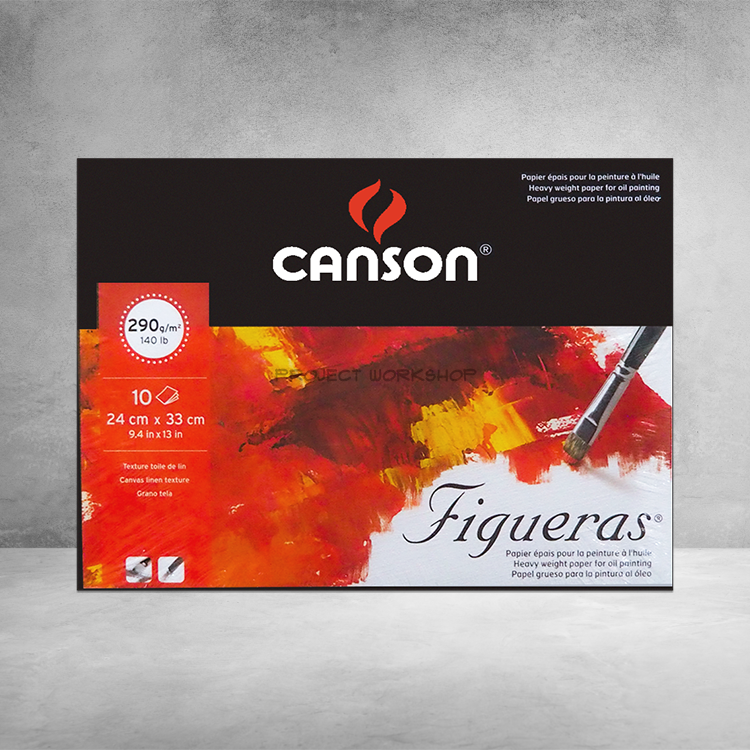Canson Figueras Pad White 290gsm, 9.4x13in, 10sheets