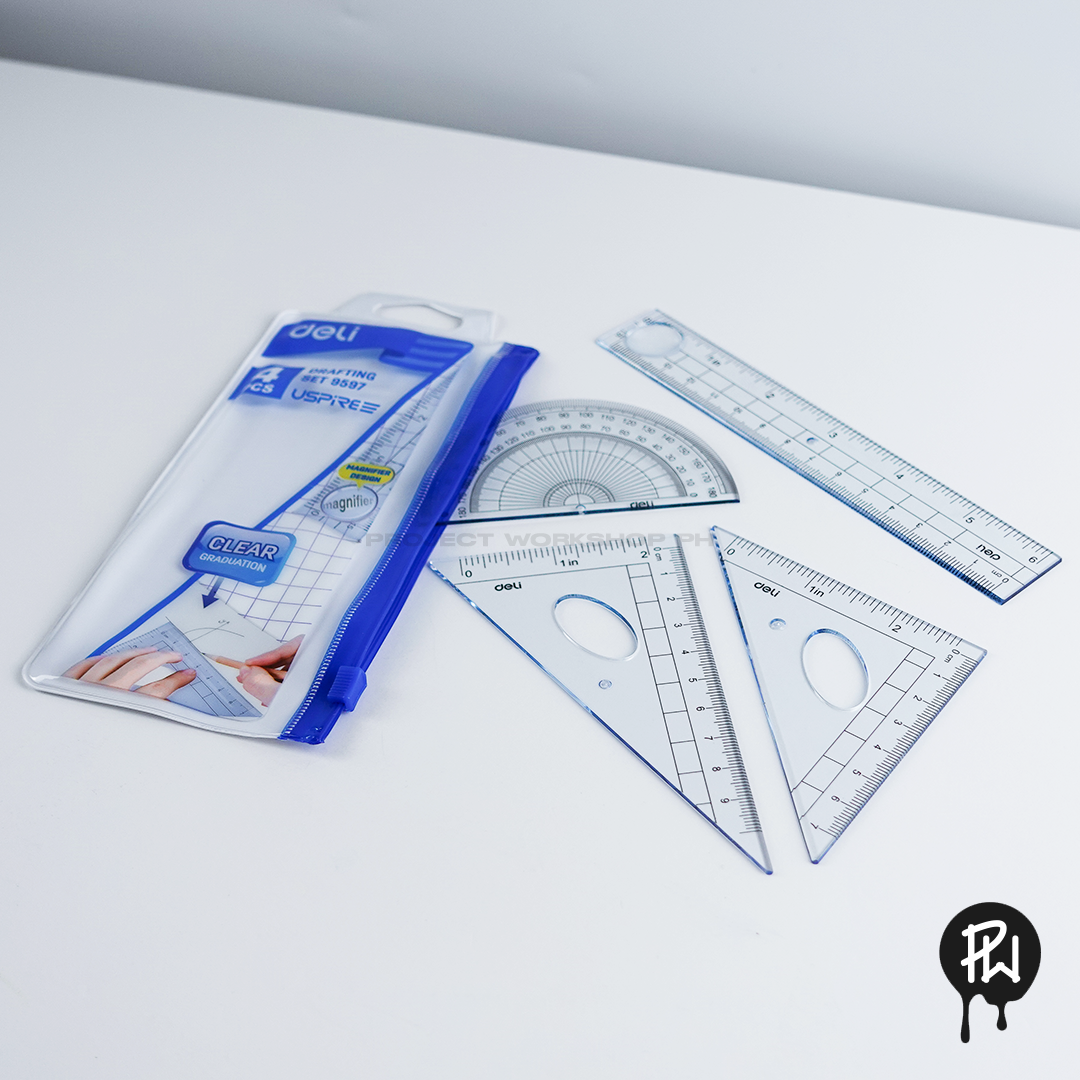 Deli Drafting Ruler Set, 4pcs – Project Workshop PH