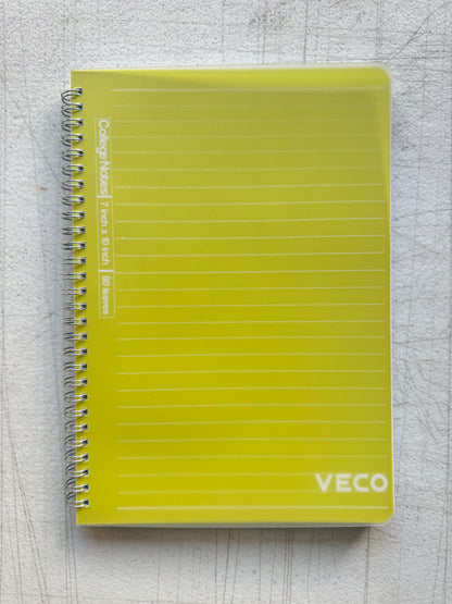 Veco College Notes Notebook 7”x10” 80s