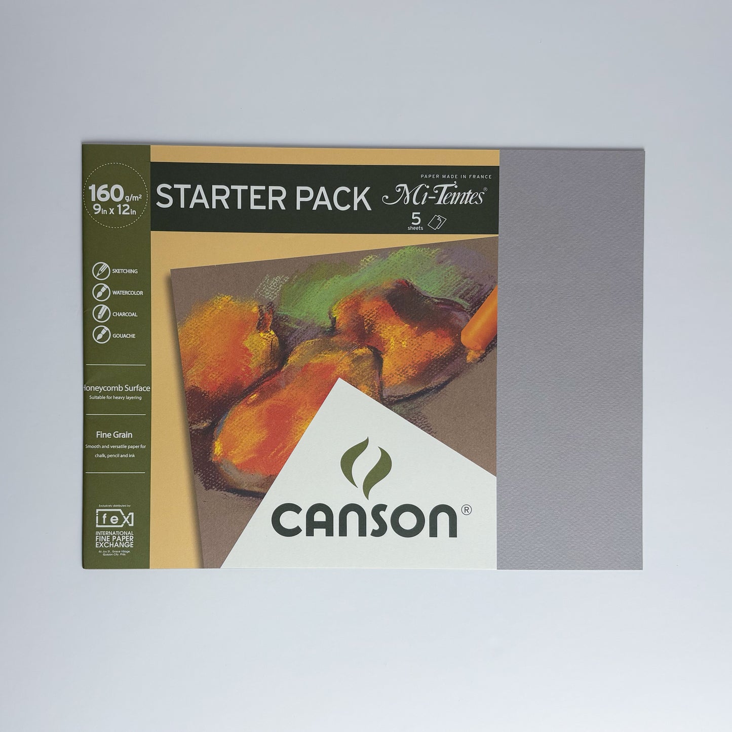 Canson Starter Pack Mi-Teintes 160g/9x12/5sh