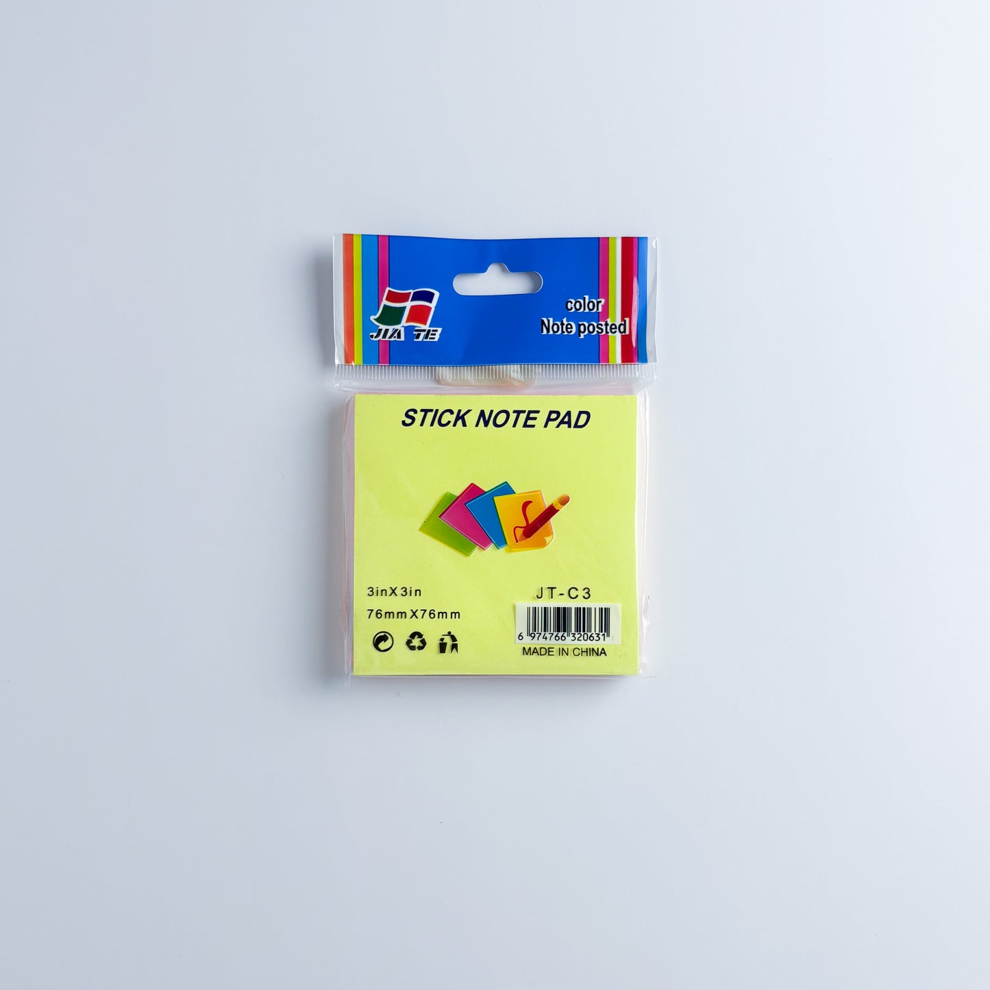 Sticky Notes 3"x3", 3"x5" Assorted
