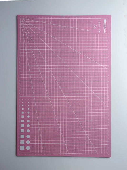 A3 Cutting Mat Double Sided Pink