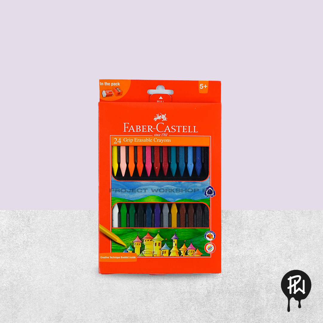 Faber Castell Erasable Crayons 24 Colors