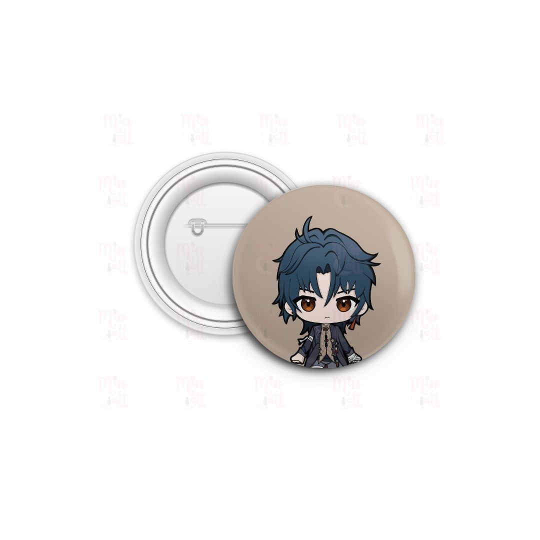 MissCatt Honkai and Genshin Button Pins