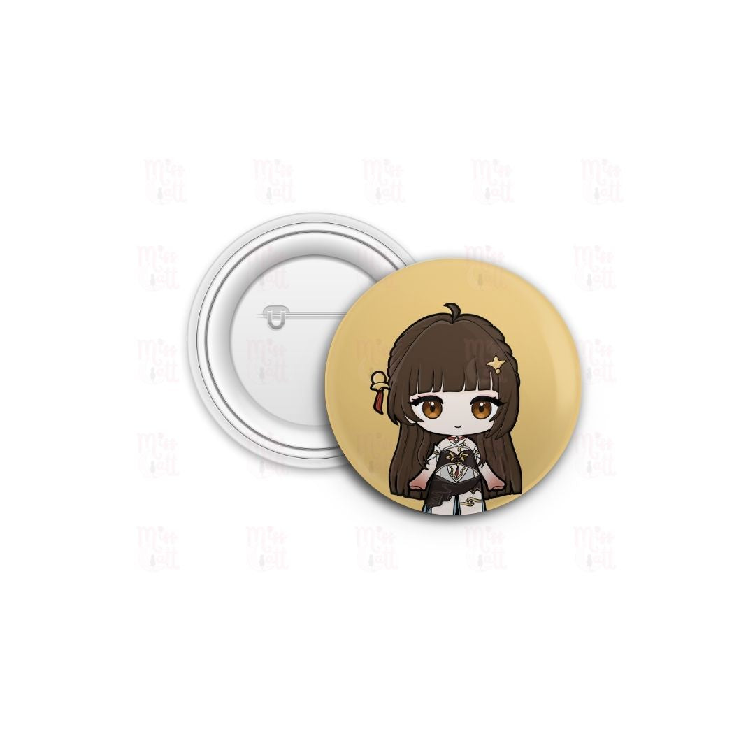 MissCatt Honkai and Genshin Button Pins