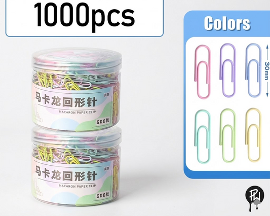 Macaron Paper Clip 1000pcs