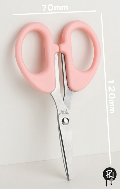 Stainless Steel Scissors Office Multipurpose School Supplies Paper Cutter (Blue, Pink)