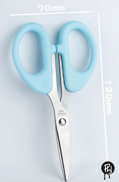 Stainless Steel Scissors Office Multipurpose School Supplies Paper Cutter (Blue, Pink)