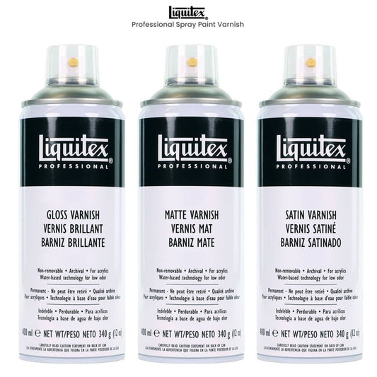 Liquitex Spray Paint Varnish 400ml (Gloss, Matte)