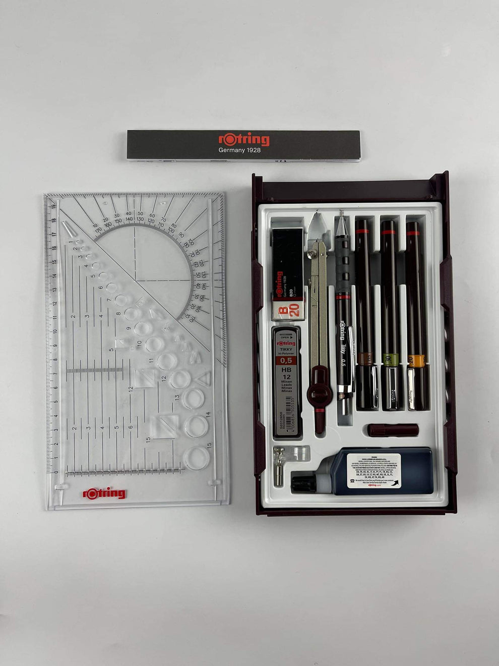 Rotring Techpen Master/College Set (0.1mm, 0.3mm, 0.5mm), (0.2mm, 0.3m ...