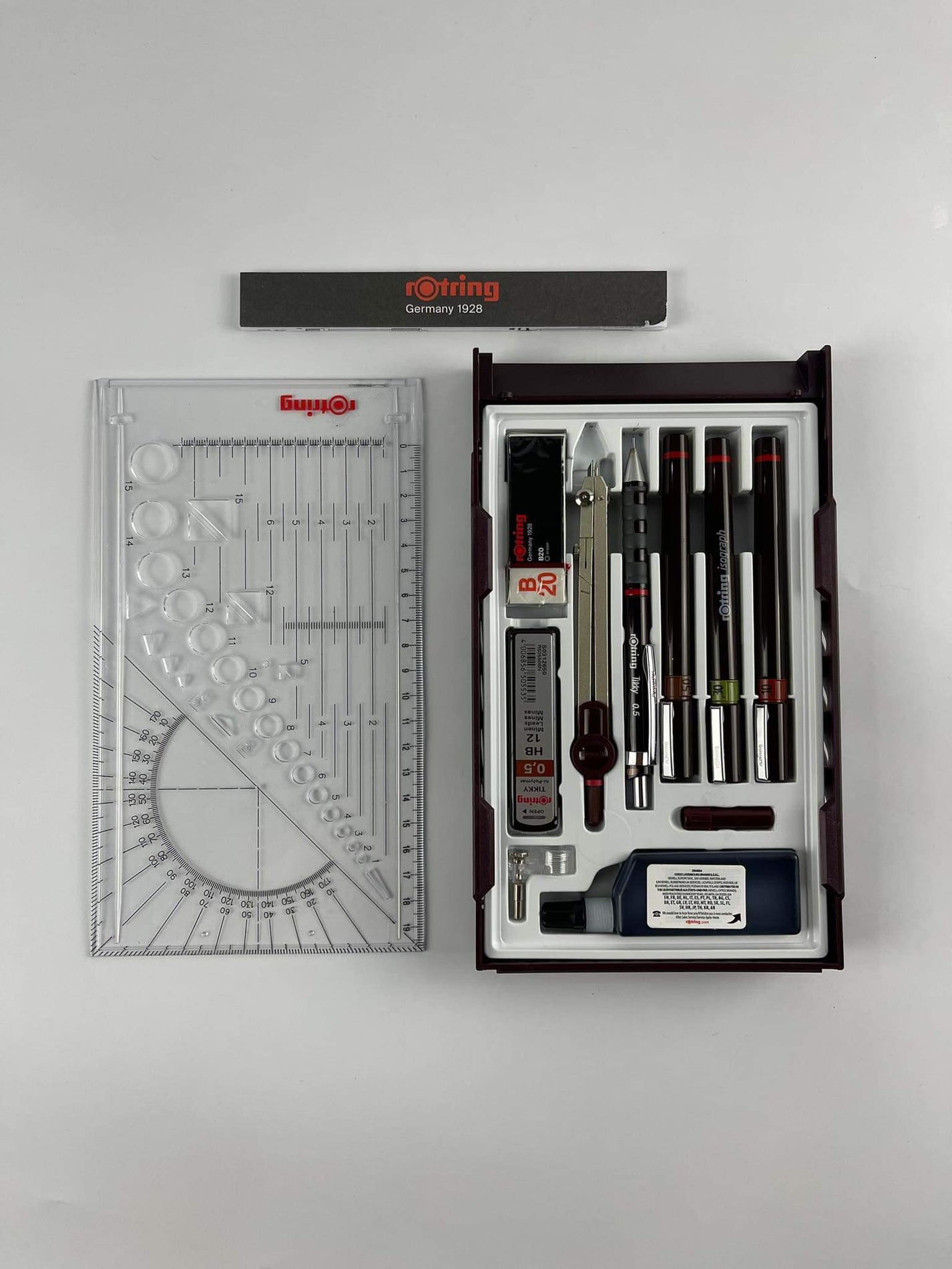 Rotring Techpen Master/College Set (0.1mm, 0.3mm, 0.5mm), (0.2mm, 0.3m ...