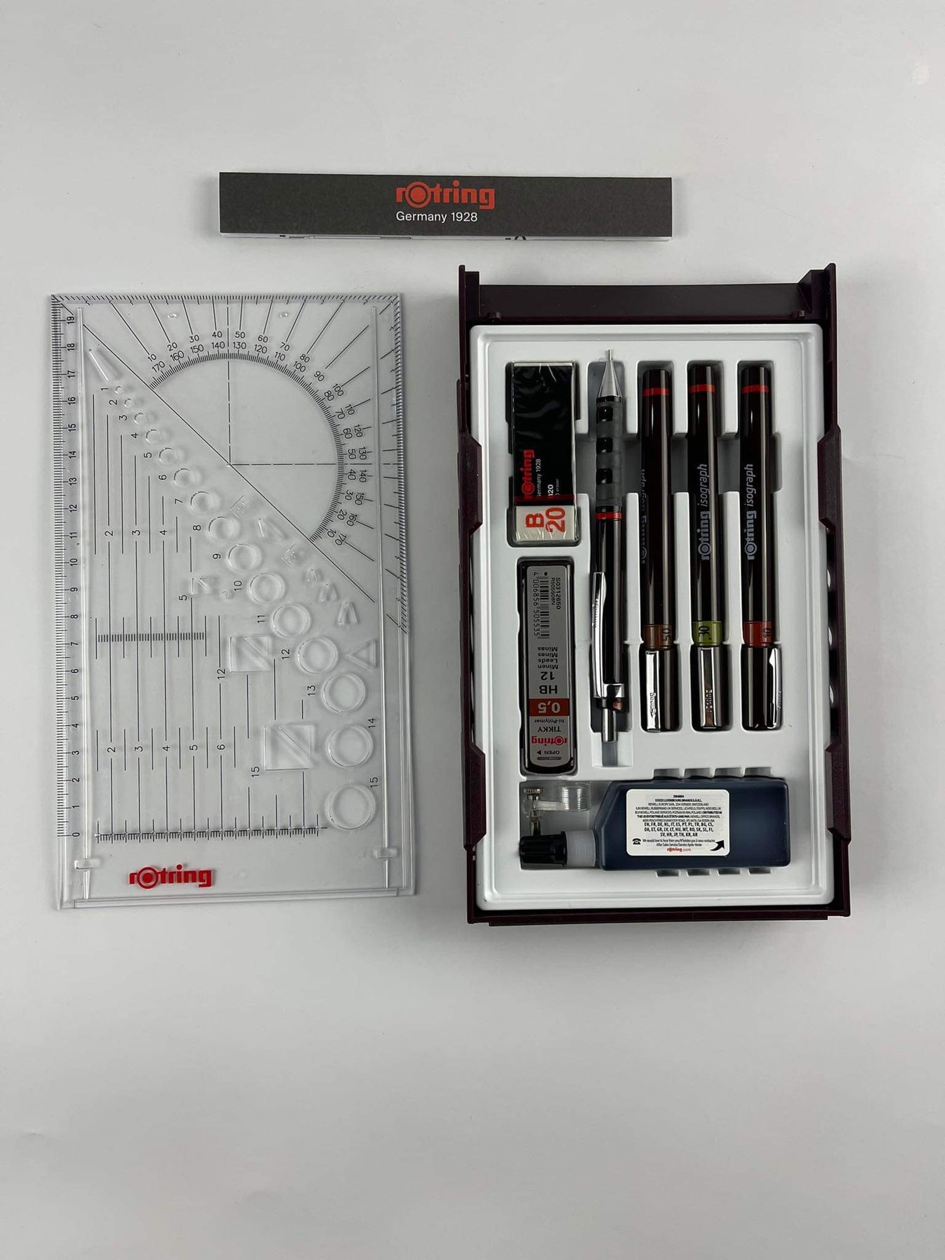 Rotring Techpen Master/College Set (0.1mm, 0.3mm, 0.5mm), (0.2mm, 0.3m ...