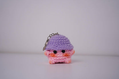 Crochet Mushroom Keychain