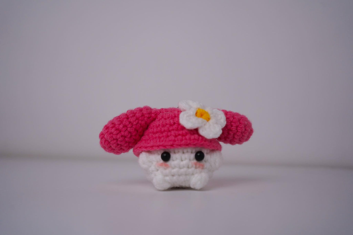 Crochet Mushroom Keychain