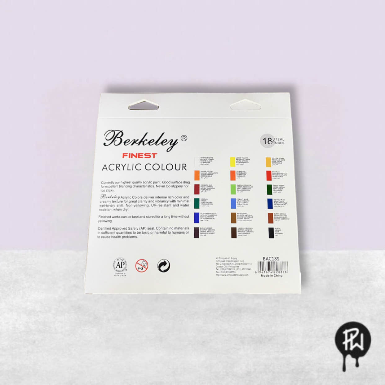 Berkeley Acrylic Colour Set 18