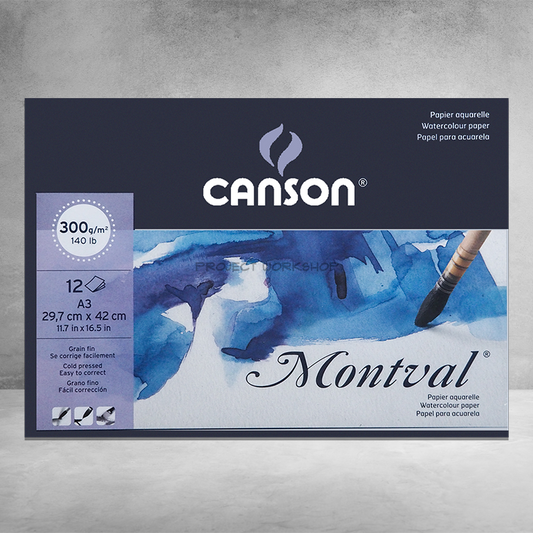 Canson Montval Pad 300g/11.7x16.5/12sh