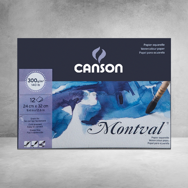 Canson Montval Pad 300g/9.4x12.6/12sh