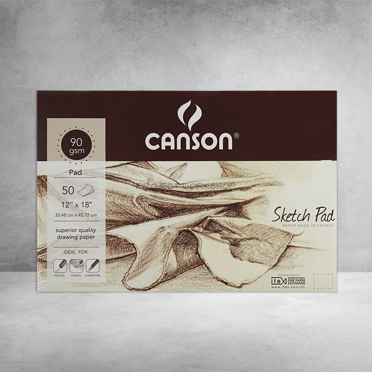 Canson Sketchpad 90gsm/12x18/50sh