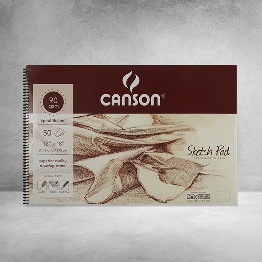 Canson Spiral Sketchpad 90gsm/12x18/50sh