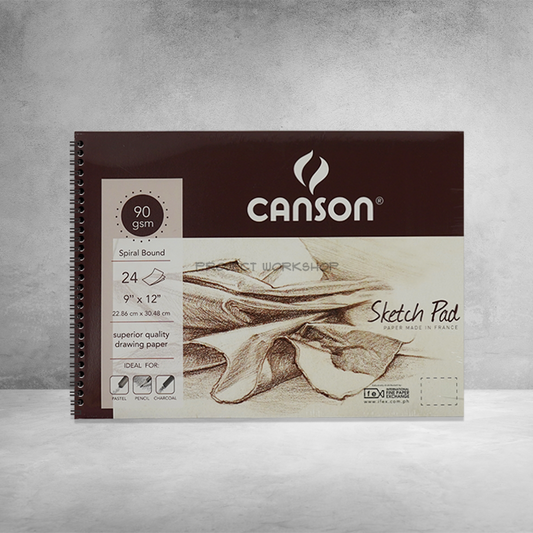 Canson Spiral Sketchpad 90gsm/9x12/24sh