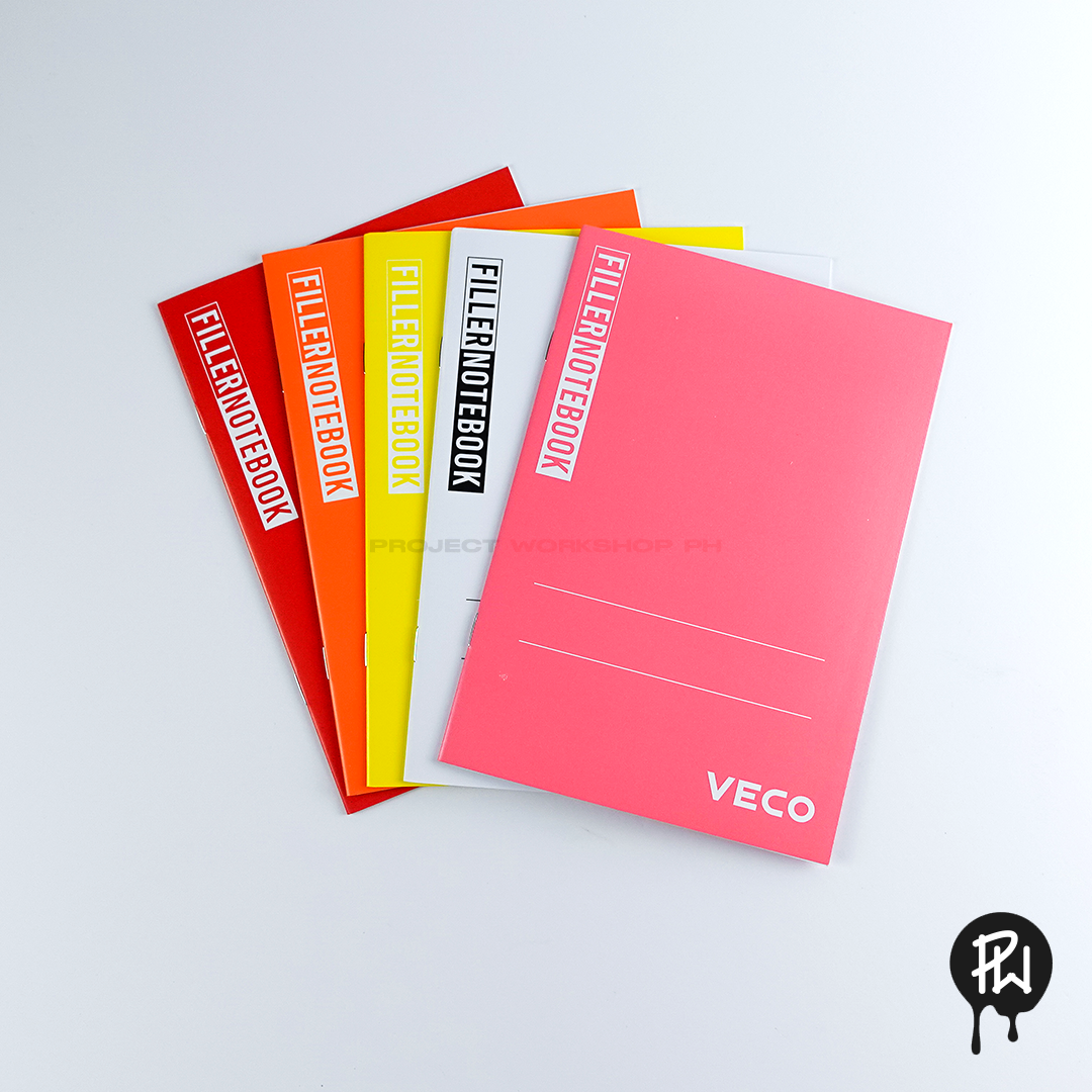Veco Filler Lined Notebook, 6-in x 8-in, Assorted Colors, Set of 5 ...