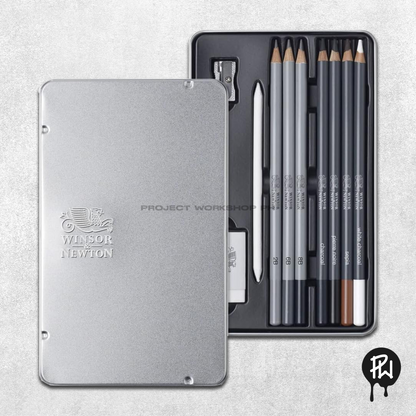 Winsor & Newton Sketching Pencil x10 Tin Set