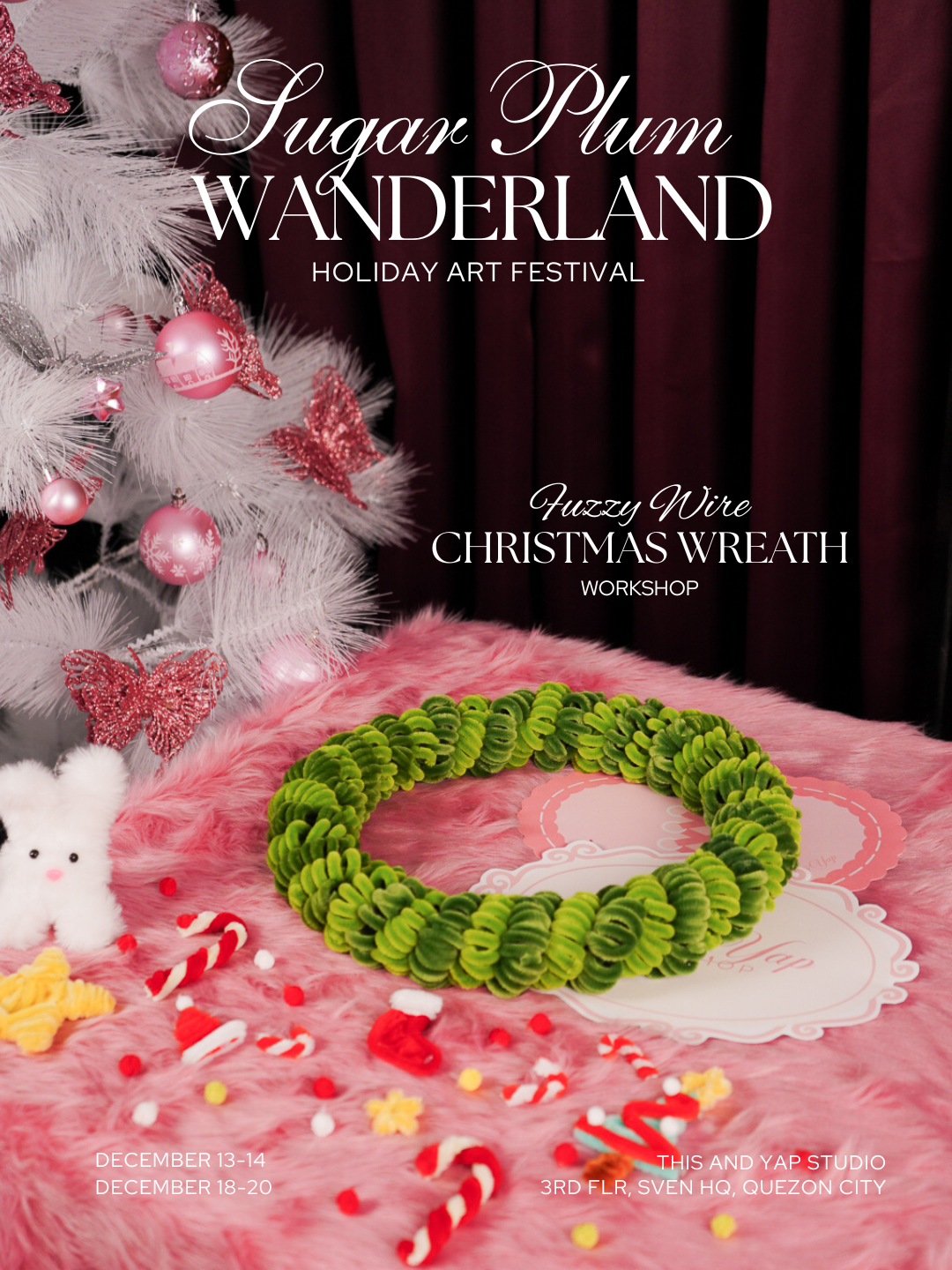 Fuzzy Christmas Wreath Making | December 2025