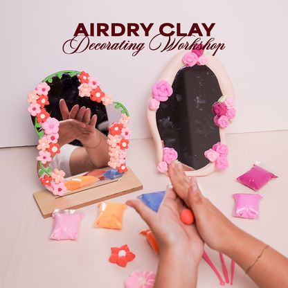 AirDry Clay Mirror Decorating Vecina Market | August 23 | 2-5PM