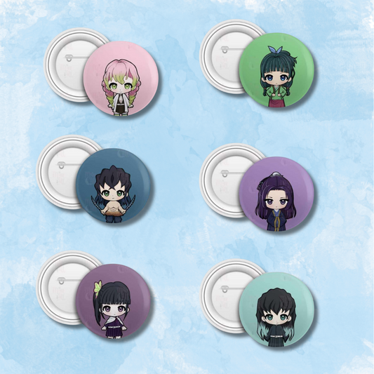 MissCatt Anime Button Pins (Part 1)