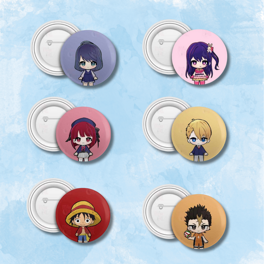 MissCatt Anime Button Pins (Part 2)