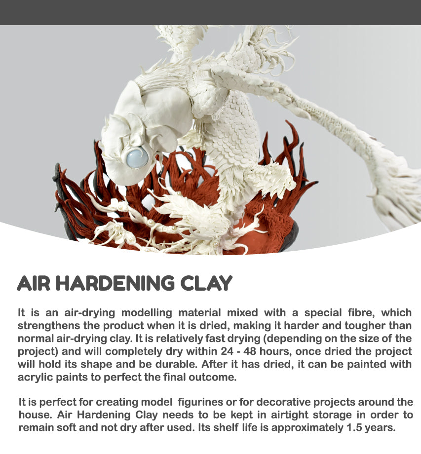 Nara Air Hardening Clay White 500g
