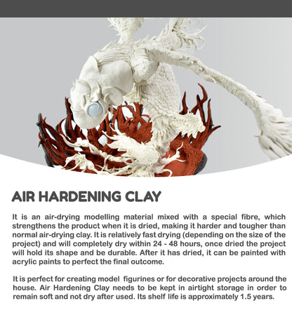 Nara Air Hardening Clay Grey 500g