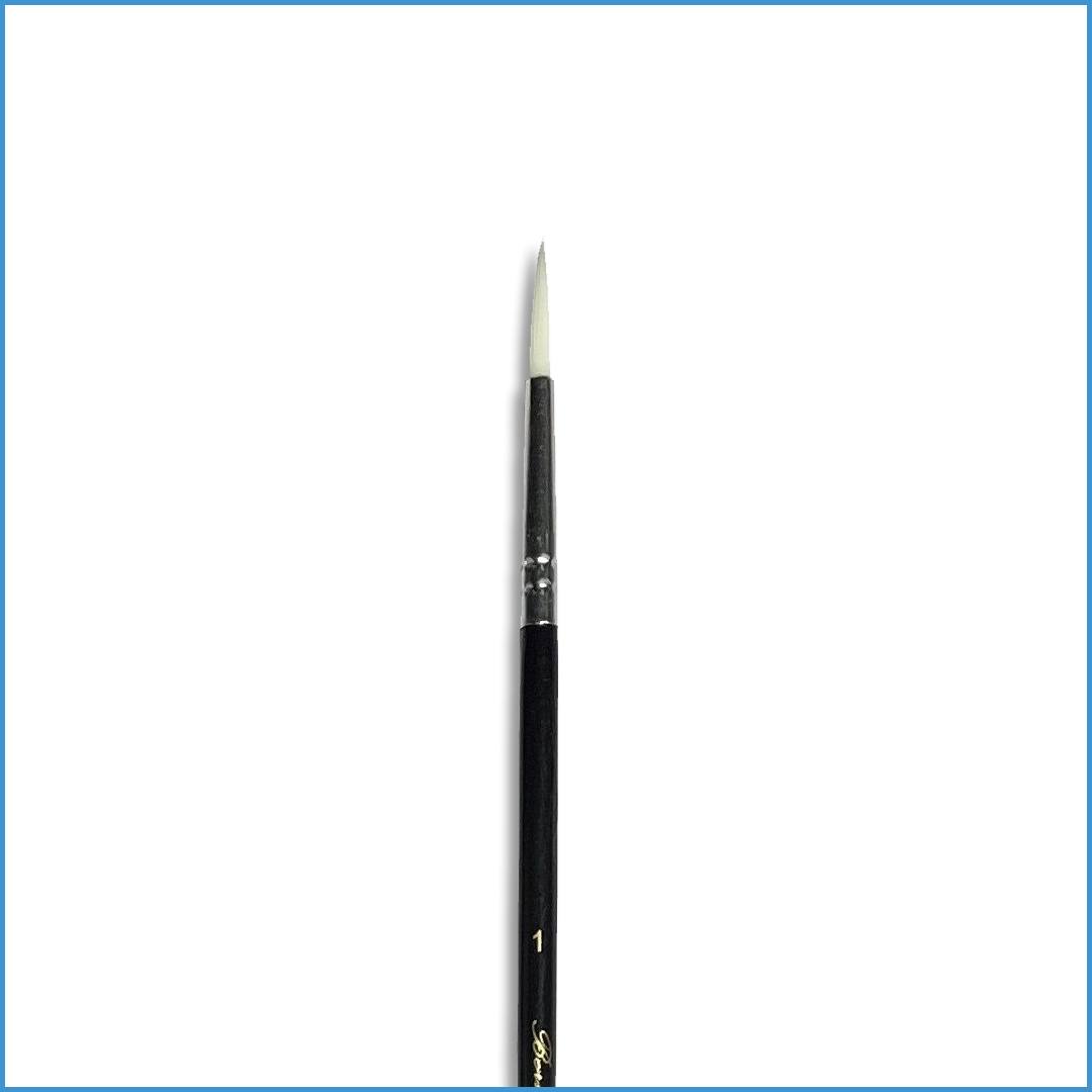 Berkeley Round Brush 777R #1.  Berkeley Brush is a round brush with a synthetic nylon. Different sizes and uses. Perfect for watercolor, charcoal, acrylic paint and oil paint.